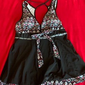 Women's plus two piece swimsuit